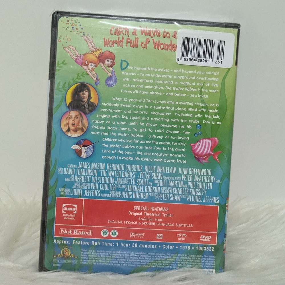 CCO 5 for $25 The Water Babies DVD New Sealed 1978/2002 James Mason Waterbabies - Picture 2 of 5